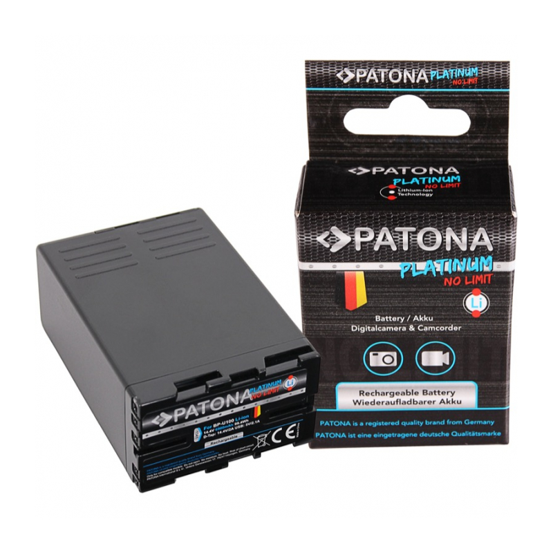 Аккумулятор PATONA Platinum аналогSony BP-U100 с разъемом D-TAP