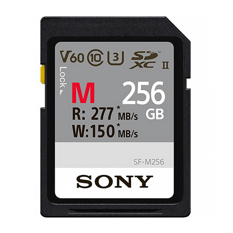 Карта памяти SDXC 256GB Sony SF-M UHS-II U3 V60 150/277 MB/s (SF-M256)