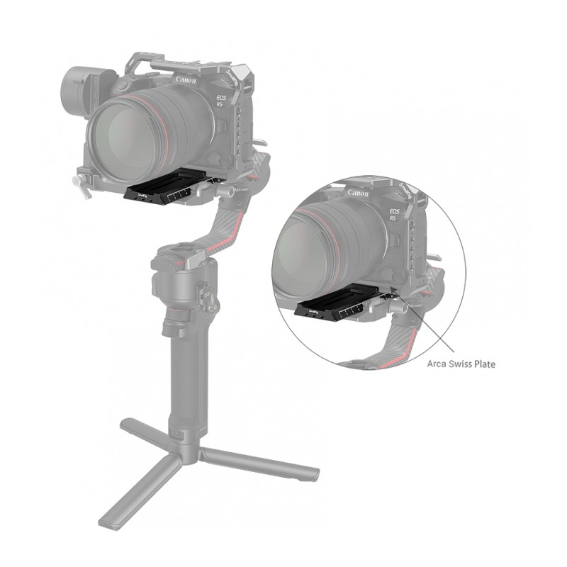SmallRig 3061 Быстросъемная площадка с креплением Arca-Swiss для стабилизатора DJI RS 2 / RSC 2