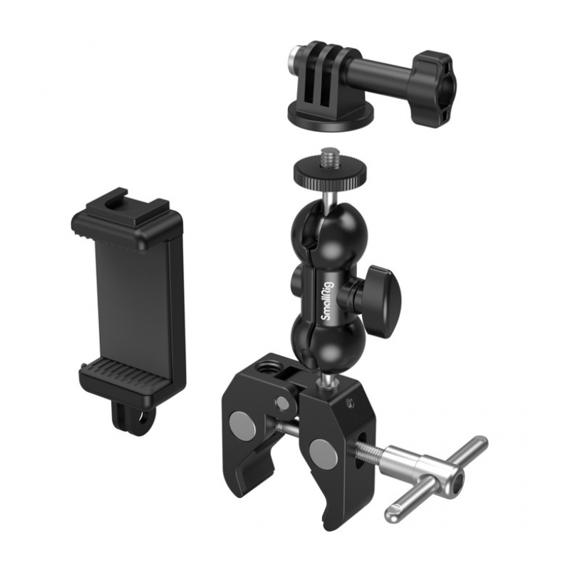 SmallRig 4373 Держатель-струбцина для экшн-камер и смартфонов Crab-Shaped Super Clamp