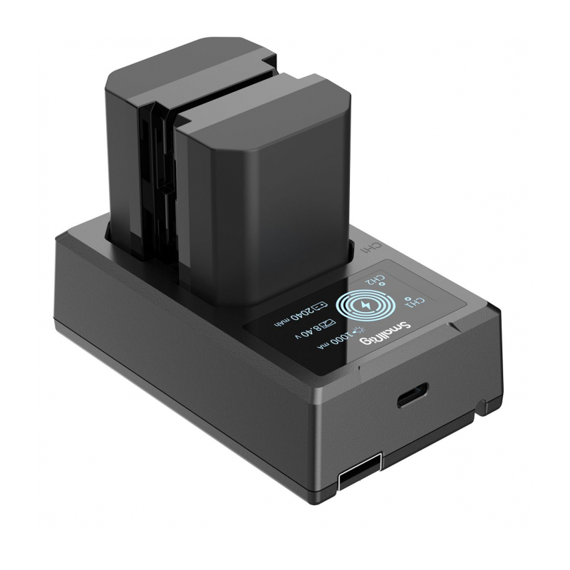 SmallRig 3824 Зарядное устройство с двумя литий-ионными аккумуляторами NP-FZ100