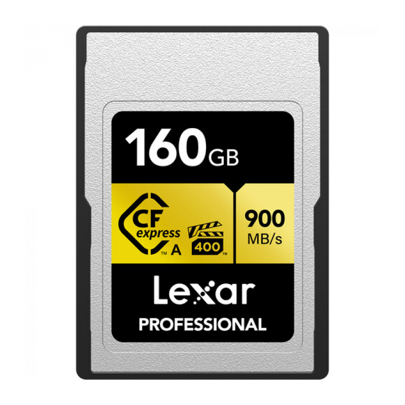 Карта памяти Lexar Professional CFexpress Type A GOLD 160Gb R/W 900/800 MB/s VPG 400 (LCAGOLD160G-RNENG)