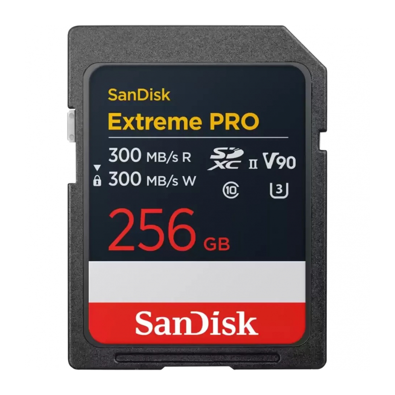SanDisk Extreme Pro SDXC UHS-II V90 U3 300/300 MB/s 256GB SDSDXDM-256G-GN4IN