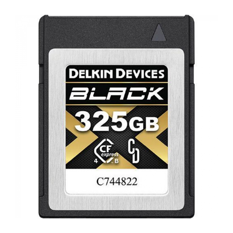 Карта памяти Delkin Devices Black CFexpress Type B 4.0 325GB R/W 3530/3250MB/s [DCFX4B325]