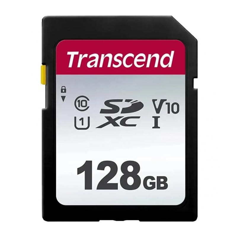 Карта памяти SD 128GB Transcend 300S SDXC UHS-I U1 [TS128GSDC300S]