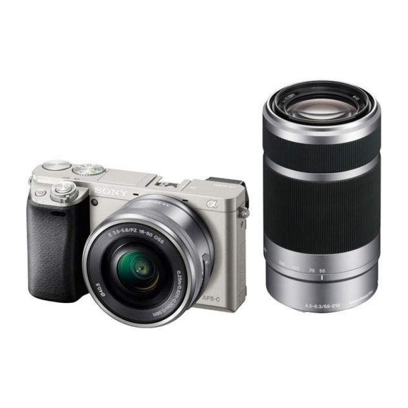 Sony Alpha A6400 Kit 16-50 + 55-210mm Silver