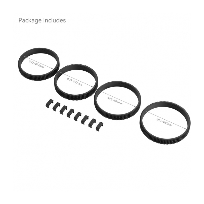 SmallRig 4187 Комплект зубчатых резиновых колец Seamless Focus Gear Ring Kit