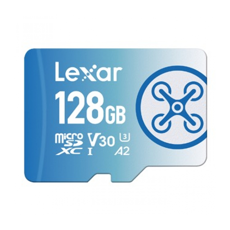 Карта памяти 128GB Lexar FLY microSDXC UHS-I (W/R 160/90mb/s) C10 A2 V30 U3 (LMSFLYX128G-BNNNG)