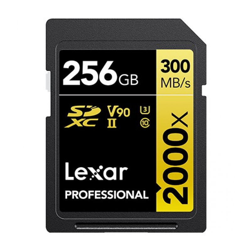Карта памяти 256GB Lexar Professional SDXC UHS-II (300/260МБ/s) C10 V90 U3 (LSD2000256G-BNNNG)
