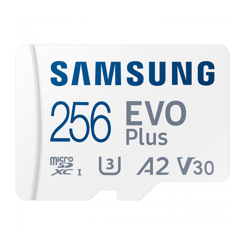 Карта памяти Samsung 256GB microSDXC Evo Plus UHS-I, U3, V30, A2 130MB/s (MB-MC256KA)
